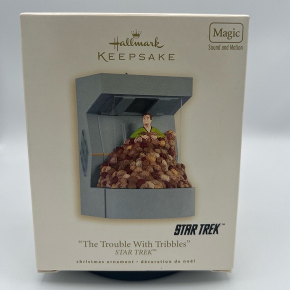 Hallmark Keepsake the Trouble with Tribbles and Pin - Picture 5 of 8